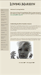 Mobile Screenshot of lovingmarilyn.com